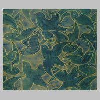 Wallpaper design by C F A Voysey, produced by essex & Co in 1895..jpg